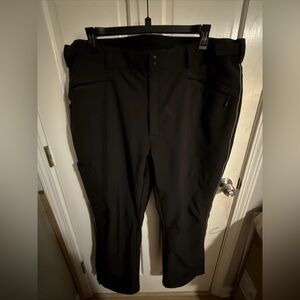 Done Men's Black Cargo Pants with Zip Pockets ski
